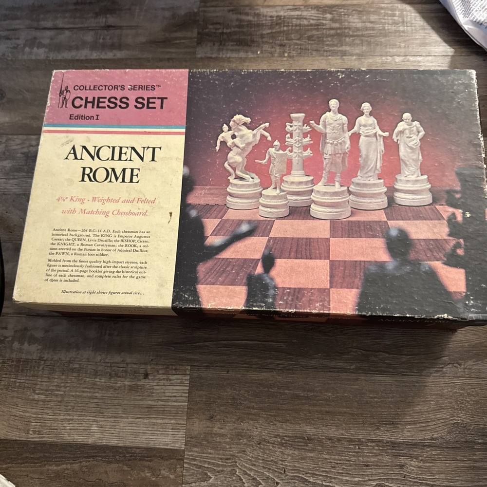 Chess Set Ancient Rome Collector's Series Edition 1 No. 130 COMPLETE